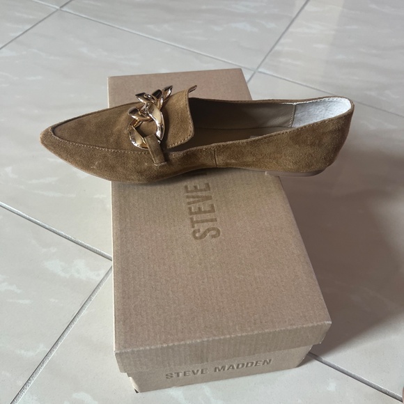 2806 Steve Madden Women's Flats Cognac Suede 8.5 - Picture 6 of 10